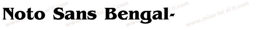 Noto Sans Bengal字体转换